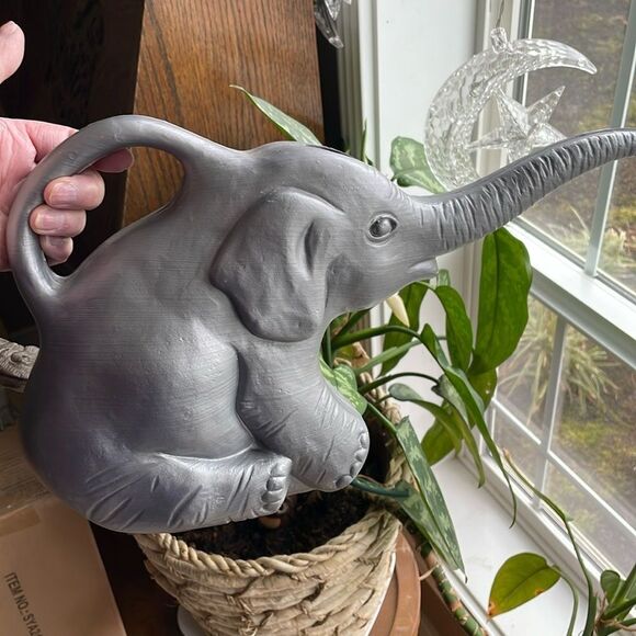 Vintage 1996 Union Gray Elephant Watering Can - Picture 14 of 14